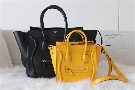 colors of celine luggage tote|Celine luggage tote size comparison.